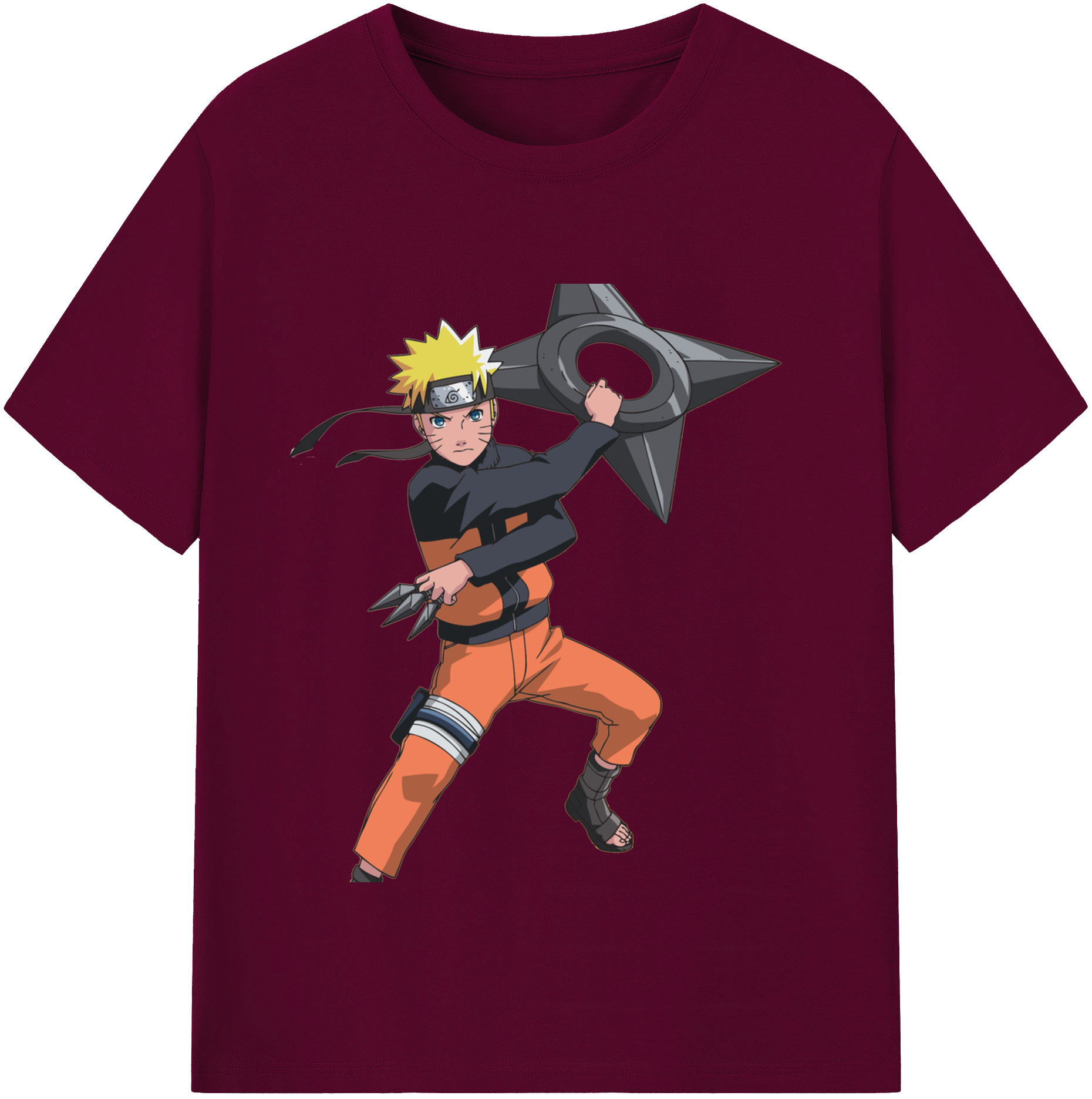 （画像用） NARUTO -ナルト- うずまき ナルト Uzumaki Naruto レディースカジュアルプリントTシャツ（綿100％）